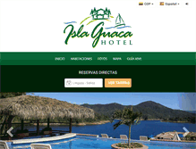 Tablet Screenshot of hotelislaguaca.com